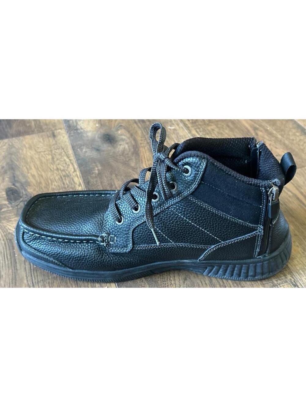 OrthoFeet Ryder black boot men’s shoe size 10 Extra Wide 4E Leather Excellent!! - Picture 5 of 11